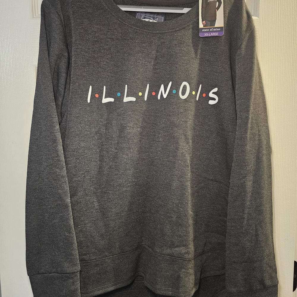 Gray Illinois Women's Sweatshirt